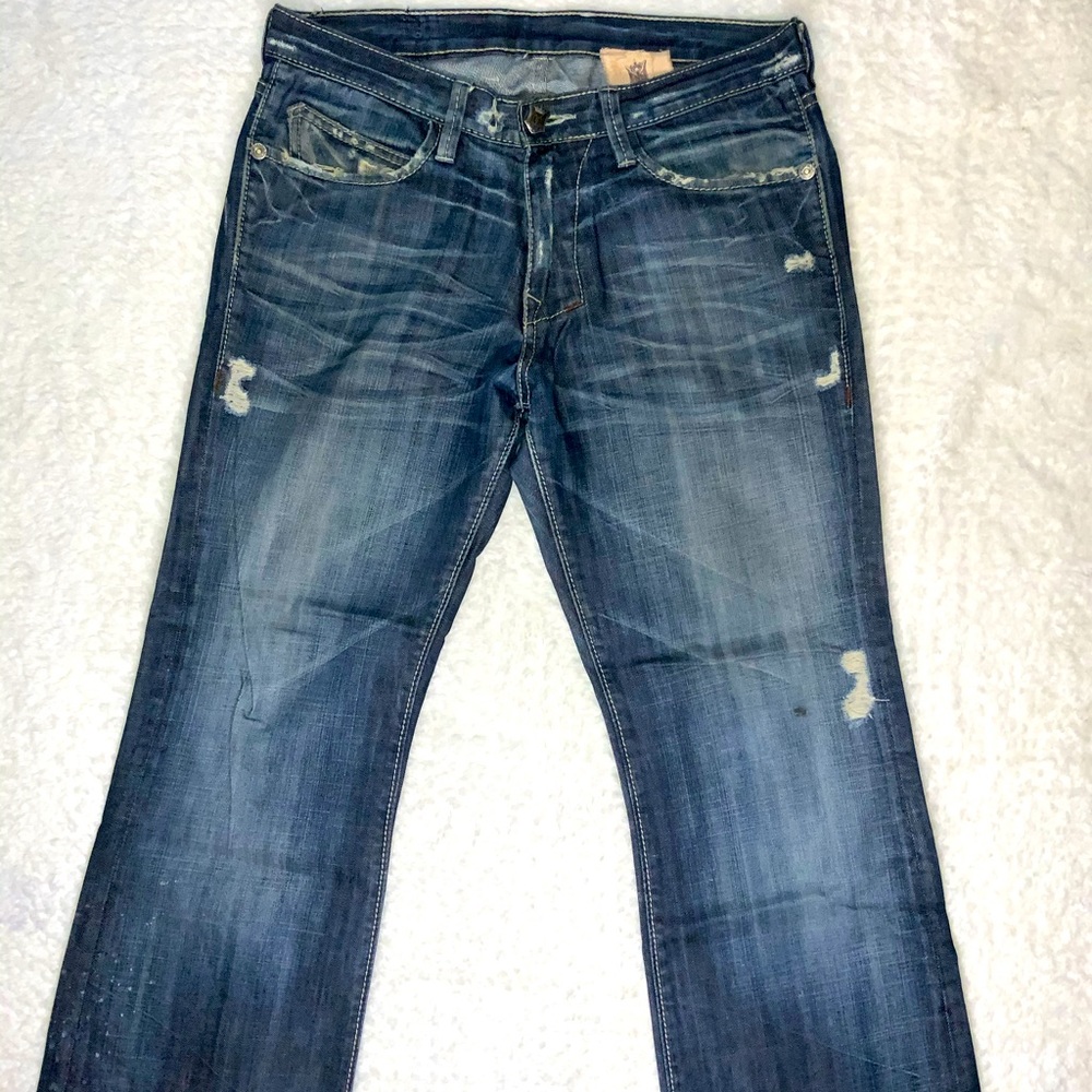 Monarch Jeans- Distressed Denim- Size 30